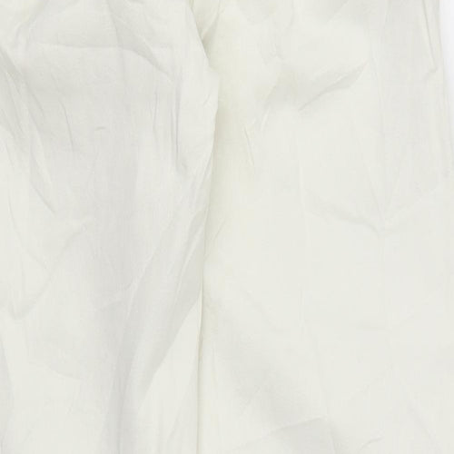 Preworn Womens White  Denim Trousers  Size M L28 in