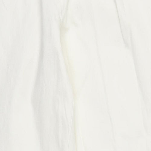 Bonmarché Womens White  Denim Straight Jeans Size 12 L26.5 in