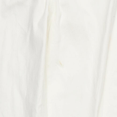 Noisy may Womens White  Denim Mom Jeans Size 30 L26.5 in