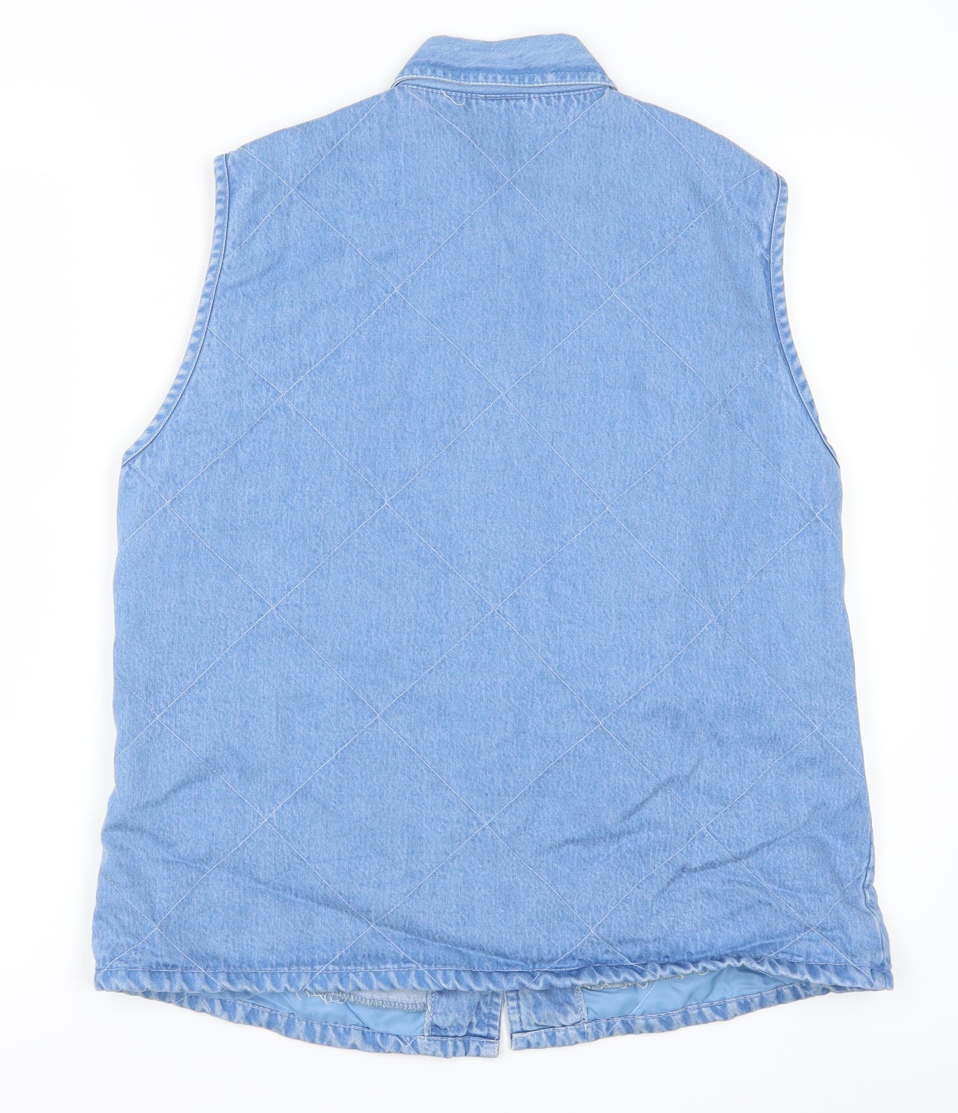 Pola Womens Blue  Denim Gilet Jacket Size 14