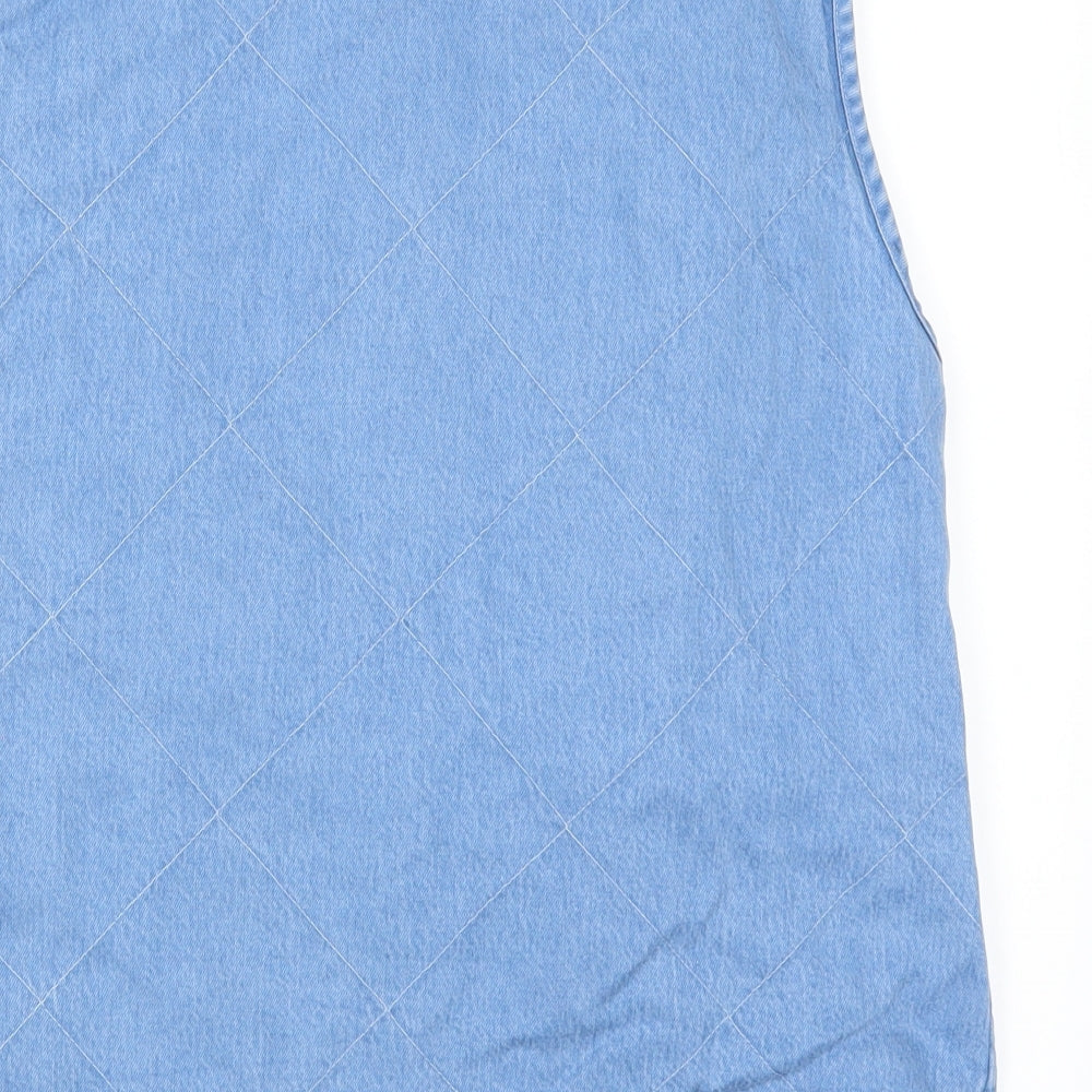 Pola Womens Blue  Denim Gilet Jacket Size 14