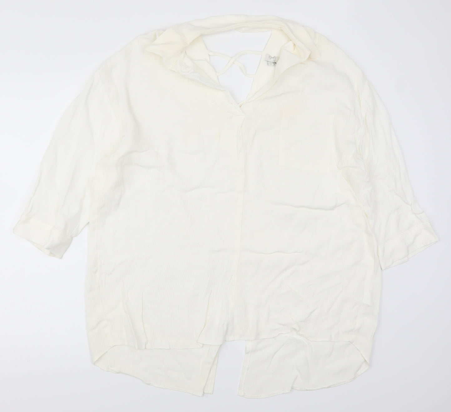 River Island Womens White   Basic Blouse Size 16