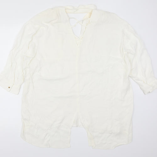 River Island Womens White   Basic Blouse Size 16