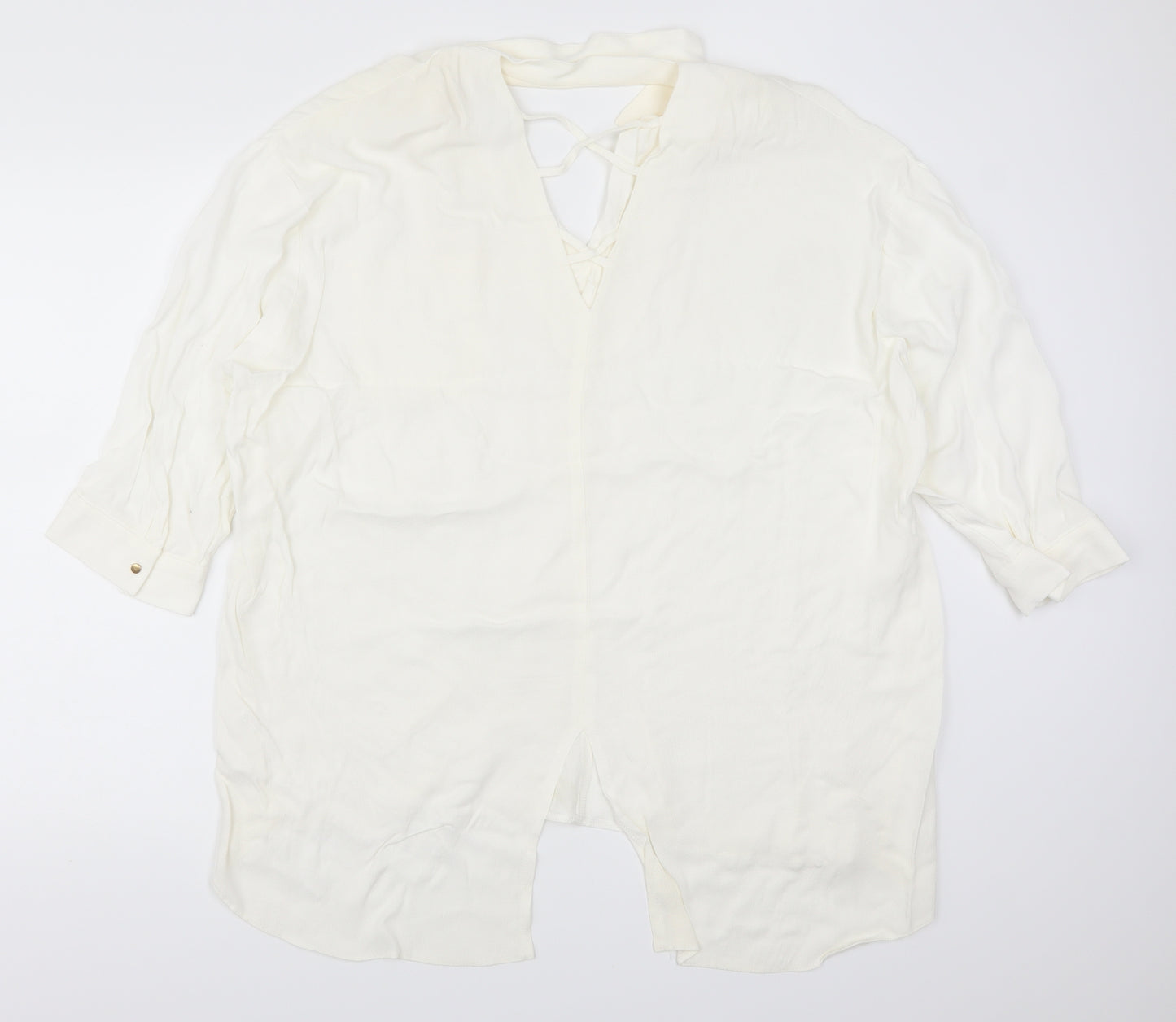 River Island Womens White   Basic Blouse Size 16