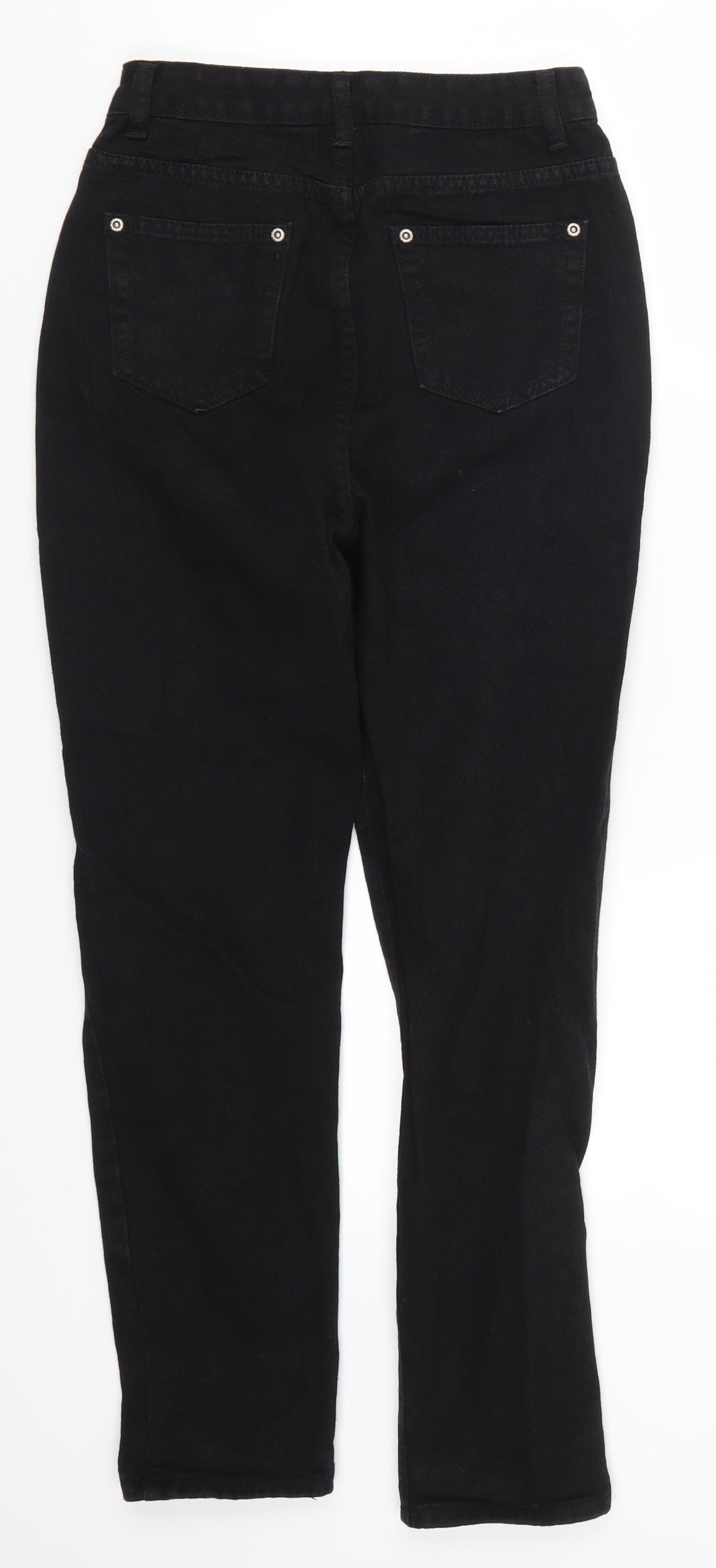 Boohoo Womens Black  Denim Mom Jeans Size 6 L27 in