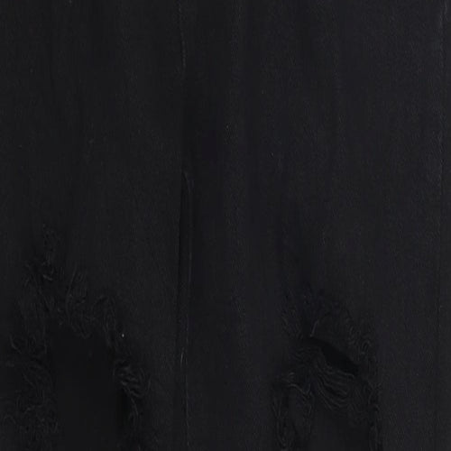 Boohoo Womens Black  Denim Mom Jeans Size 6 L27 in