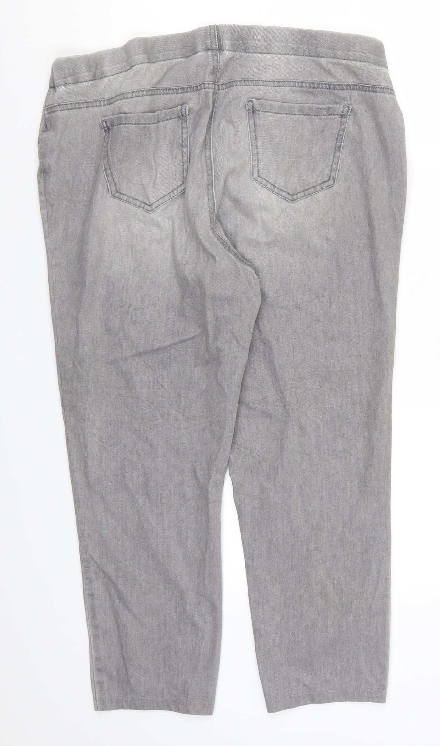 George Womens Grey  Denim Jegging Jeans Size 18 L24 in