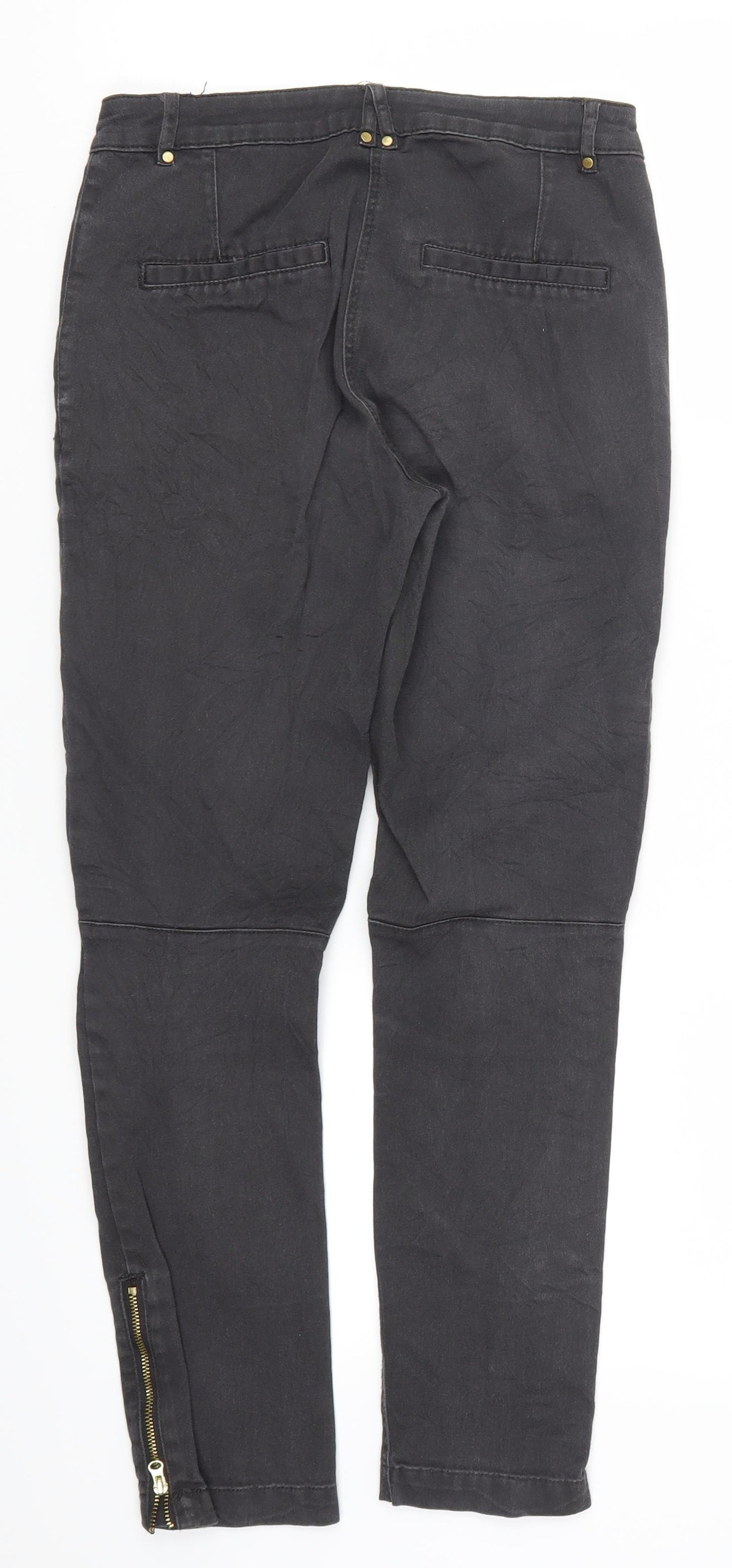 H&M Womens Grey  Denim Skinny Jeans Size 6 L25.5 in