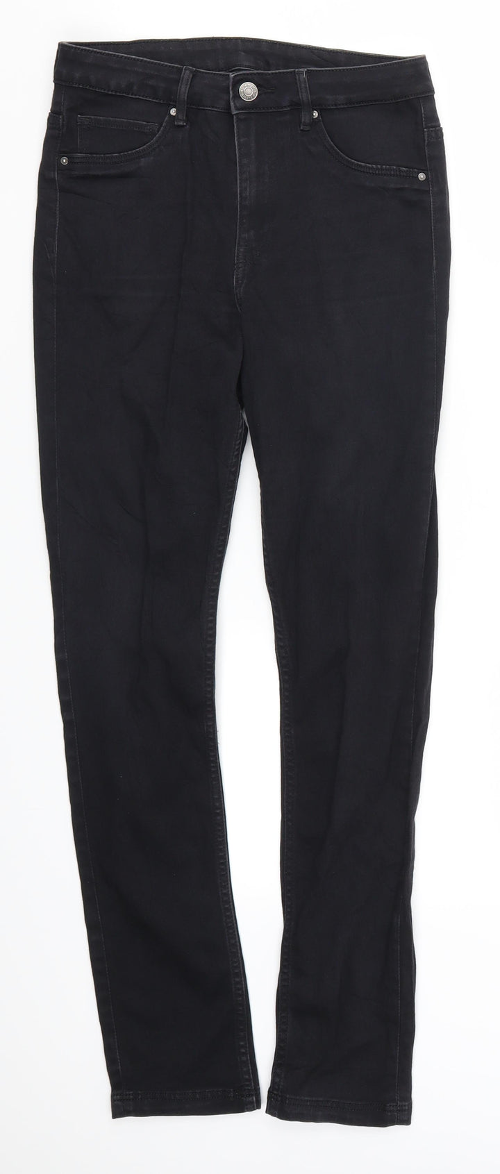 H&M Womens Black  Denim Skinny Jeans Size 28 in L28 in