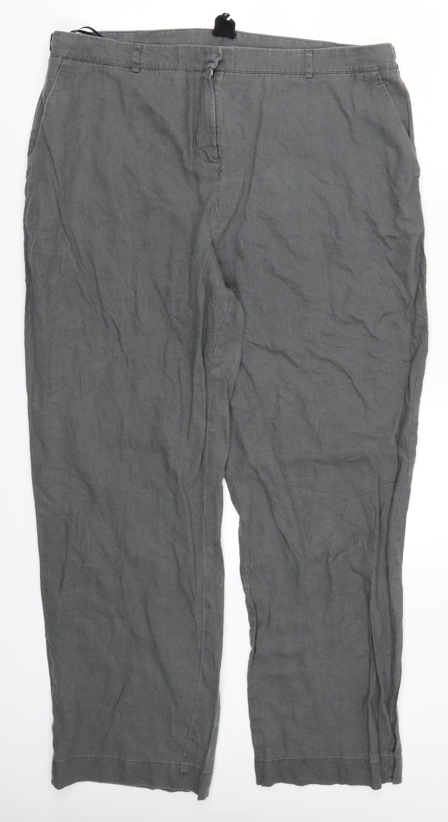 John Lewis Womens Grey   Trousers  Size 18 L30 in
