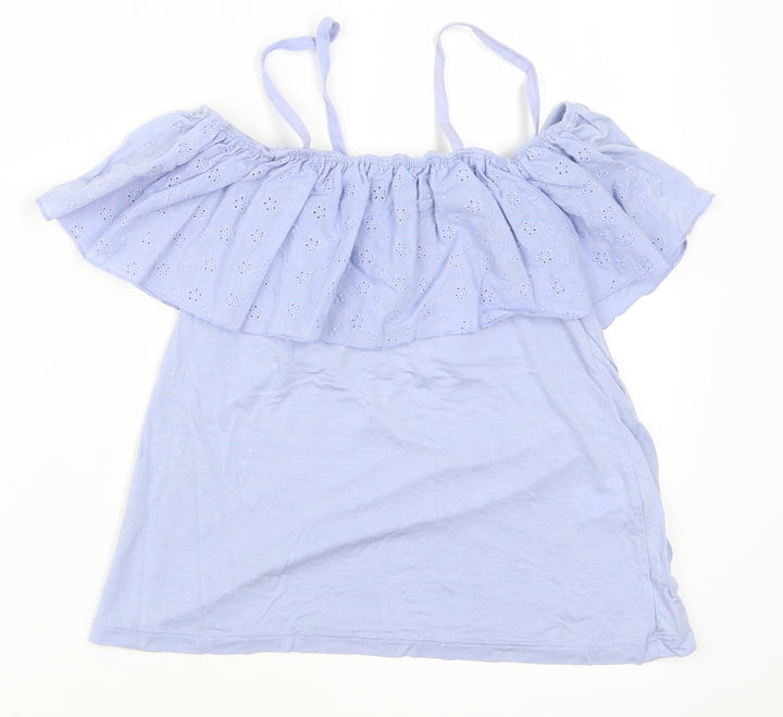 Atmosphere Womens Purple Basic Blouse Size 6