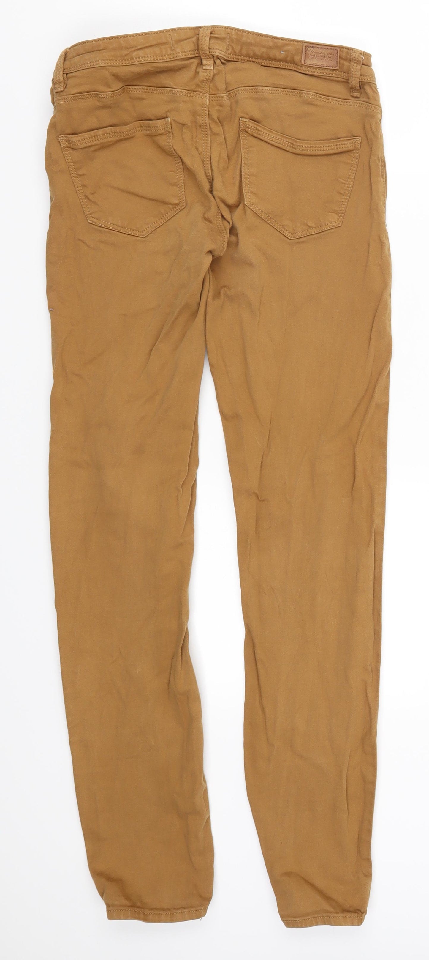 TALLY WEiJL Womens Brown  Denim Skinny Jeans Size 8 L28 in