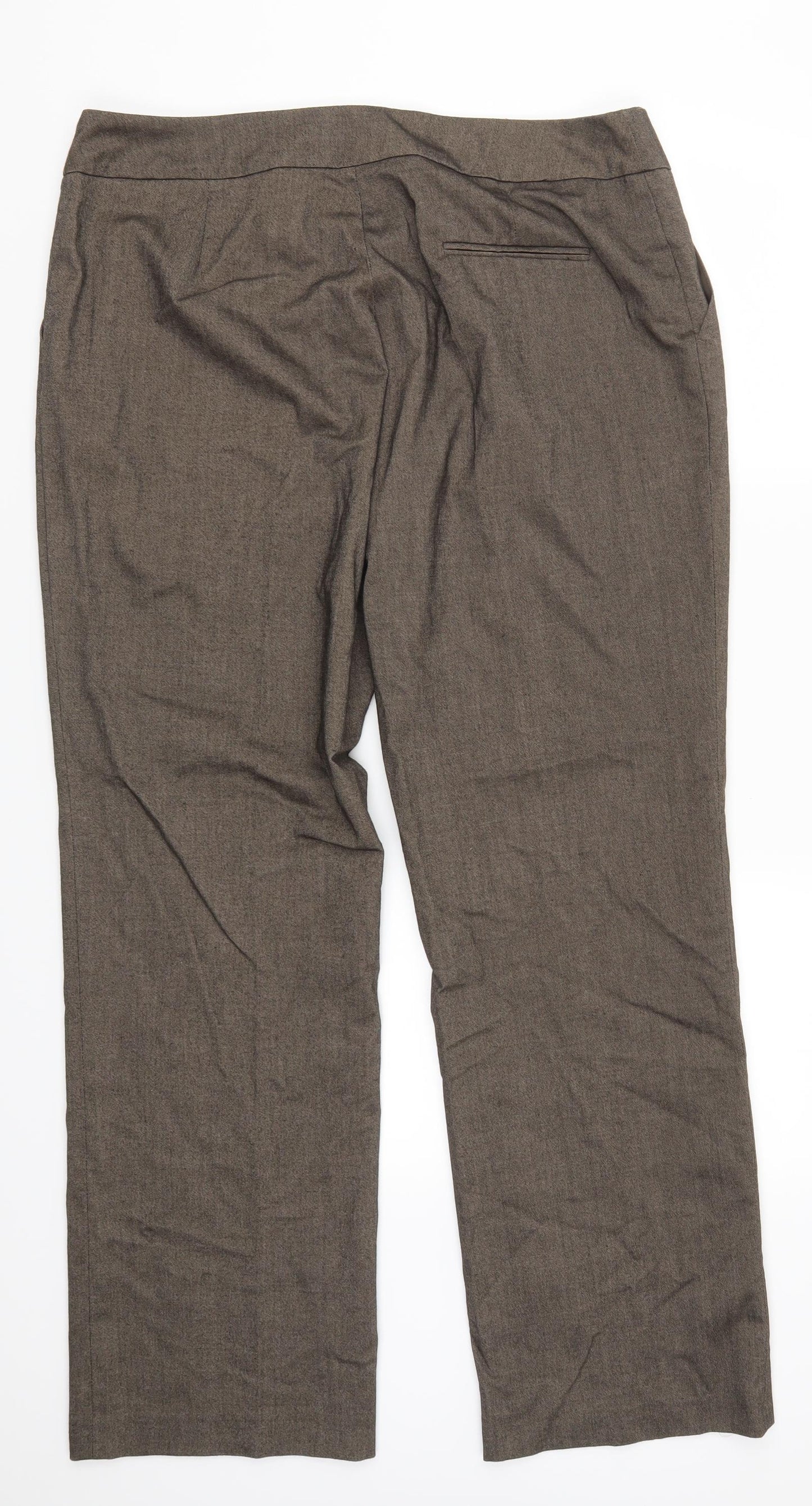 Preworn Womens Brown   Trousers  Size 18 L30 in