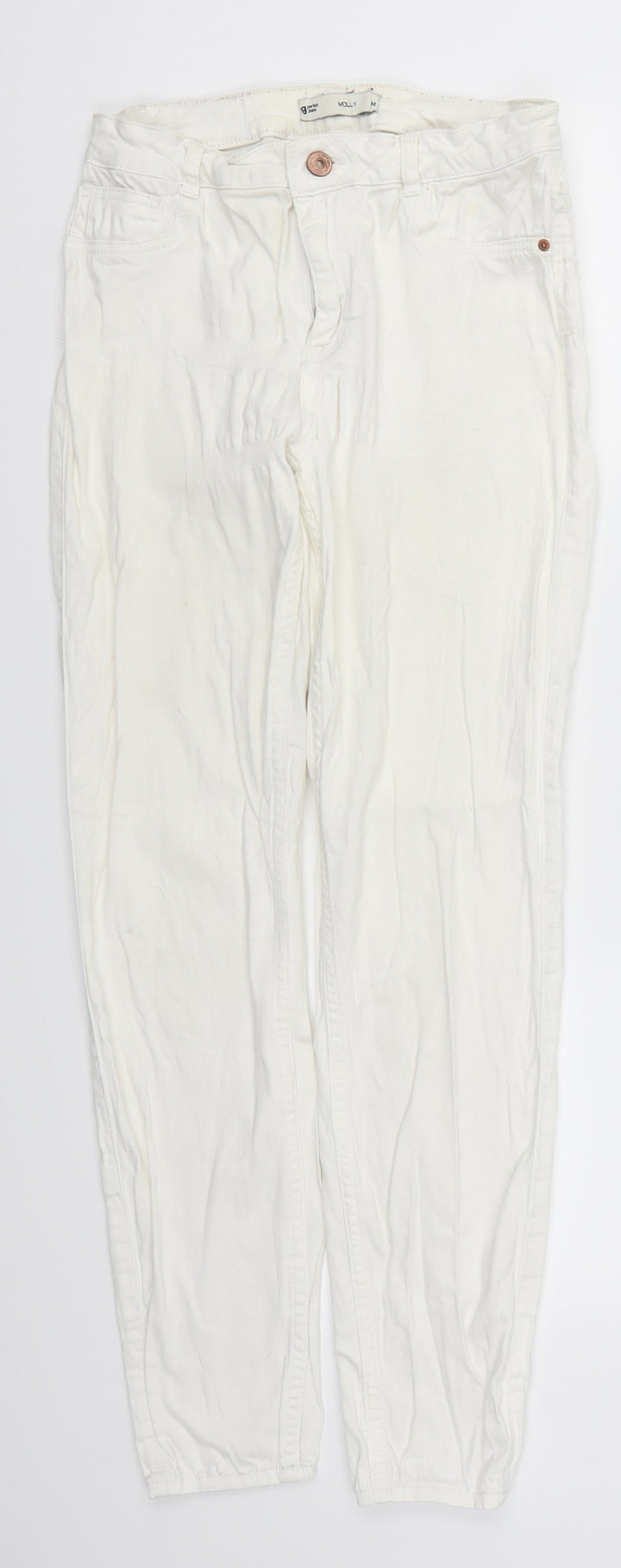 Gina Tricot Womens White Denim Skinny Jeans Size M L28 in