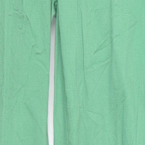 H&M Womens Green  Denim Skinny Jeans Size 6 L27 in