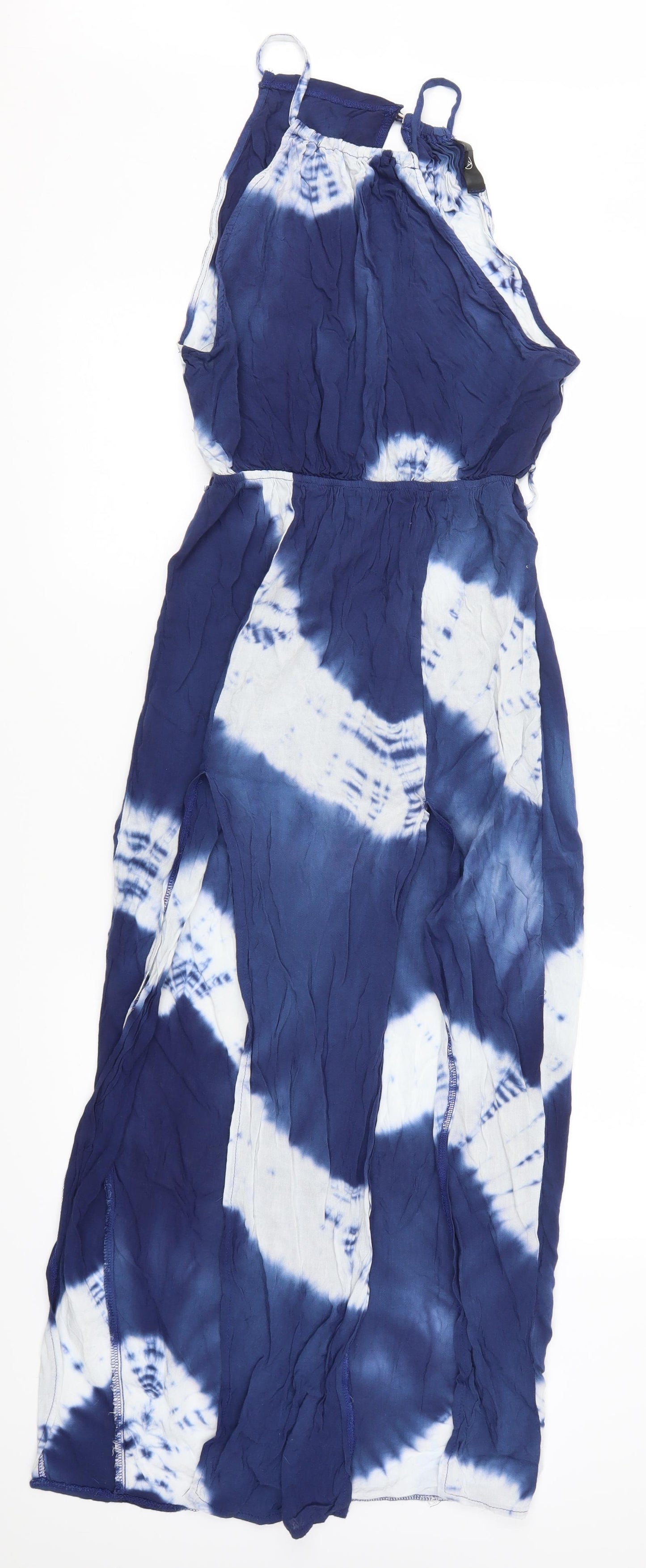 Missguided Womens Blue   Maxi  Size 8  - Tie Dye