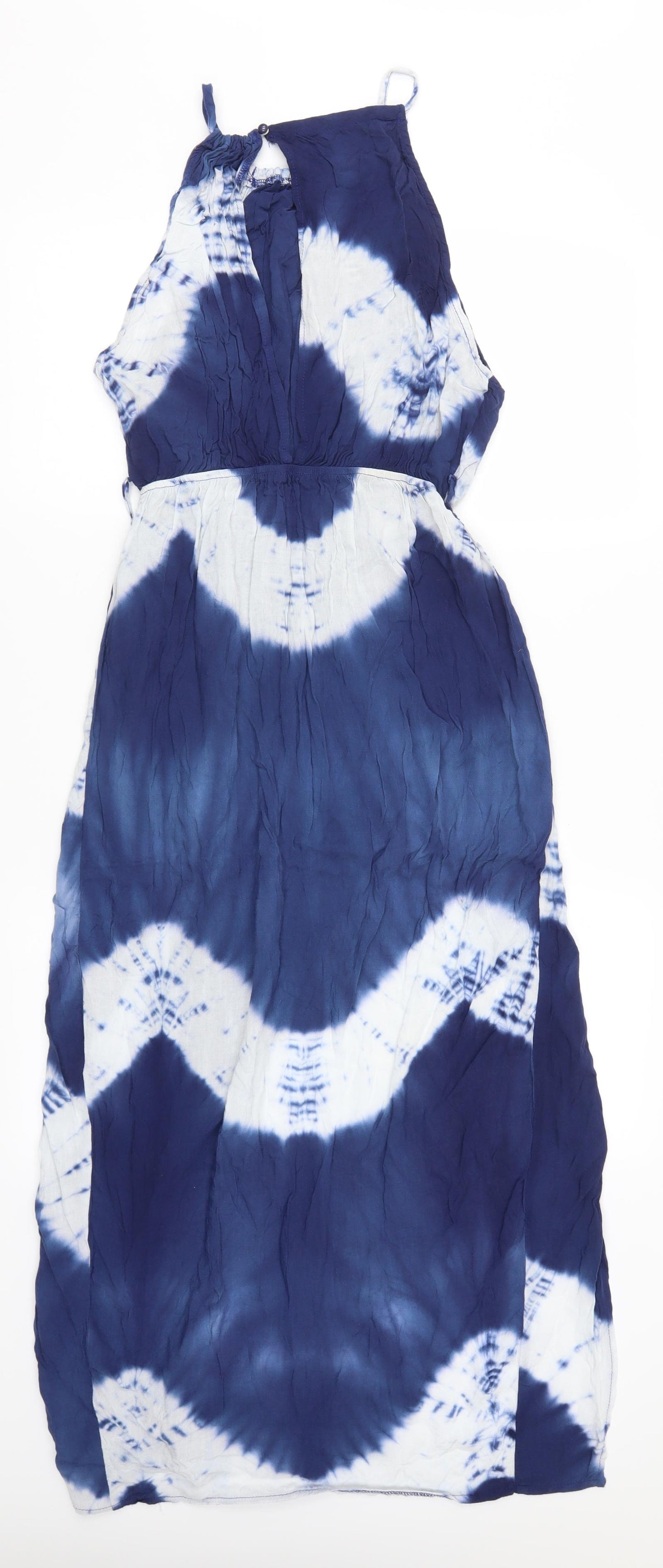 Missguided Womens Blue   Maxi  Size 8  - Tie Dye