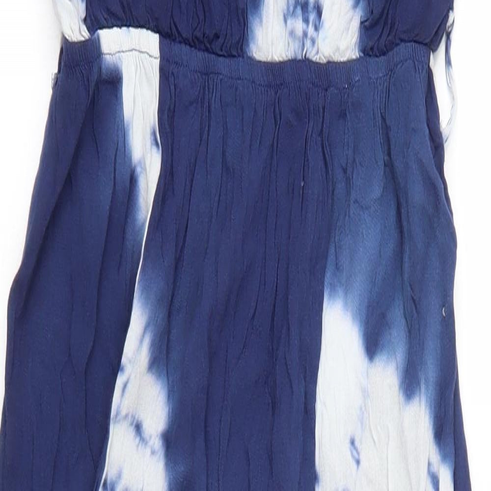 Missguided Womens Blue   Maxi  Size 8  - Tie Dye
