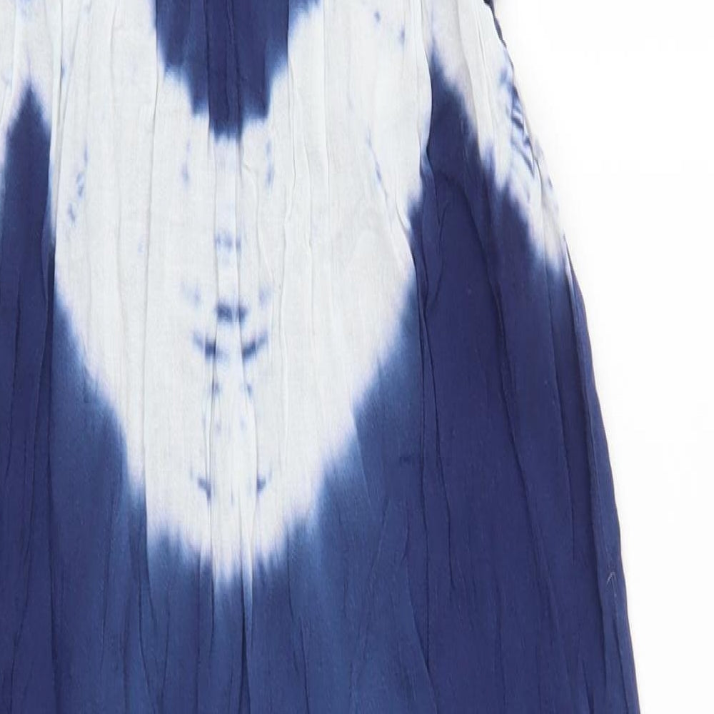 Missguided Womens Blue   Maxi  Size 8  - Tie Dye