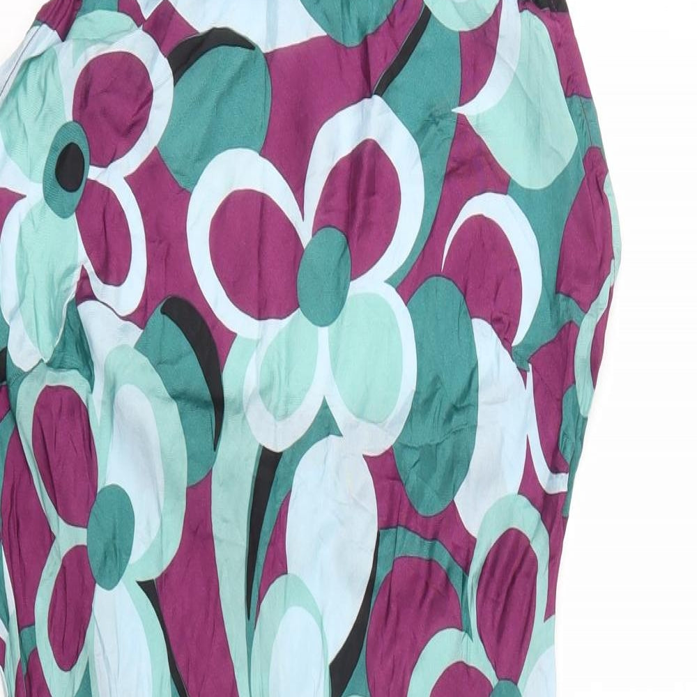 Dorothy Perkins Womens Purple Floral  Mini  Size 18
