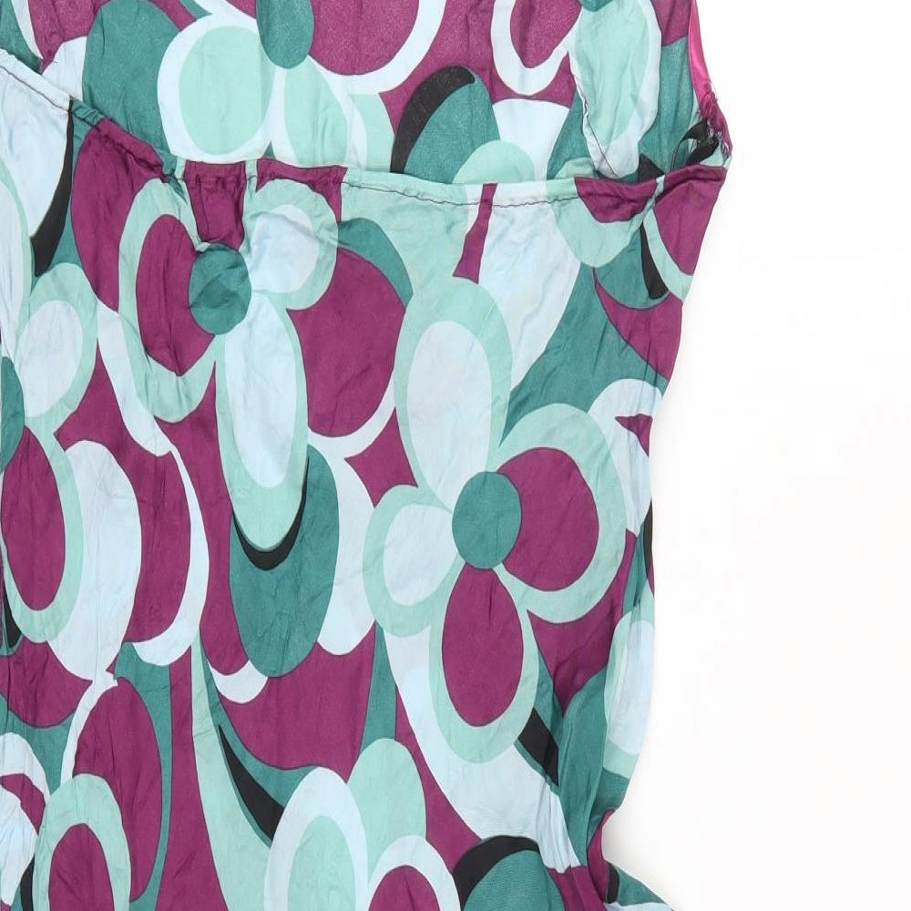 Dorothy Perkins Womens Purple Floral  Mini  Size 18