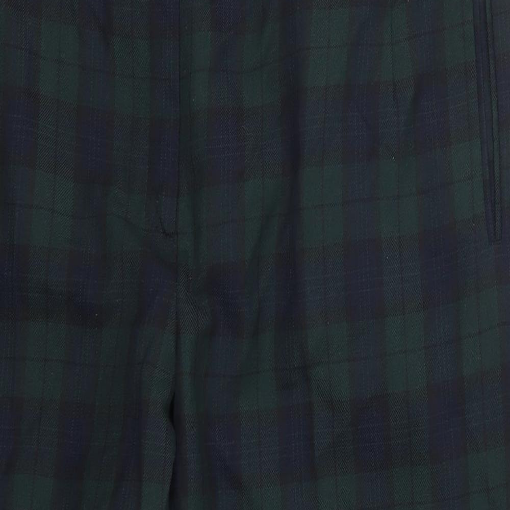 C&A Womens Green Check  Trousers  Size 20 L22 in