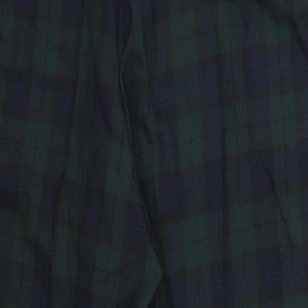 C&A Womens Green Check  Trousers  Size 20 L22 in
