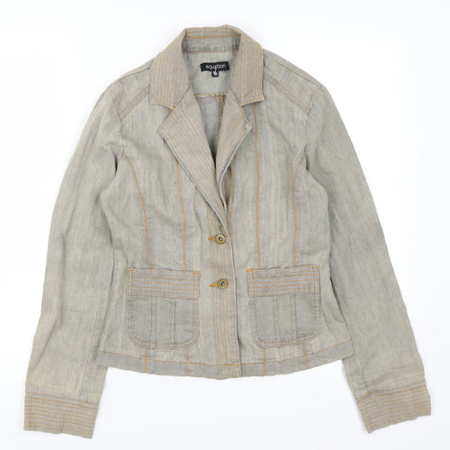 Equition Womens Grey  Denim Jacket  Size 8