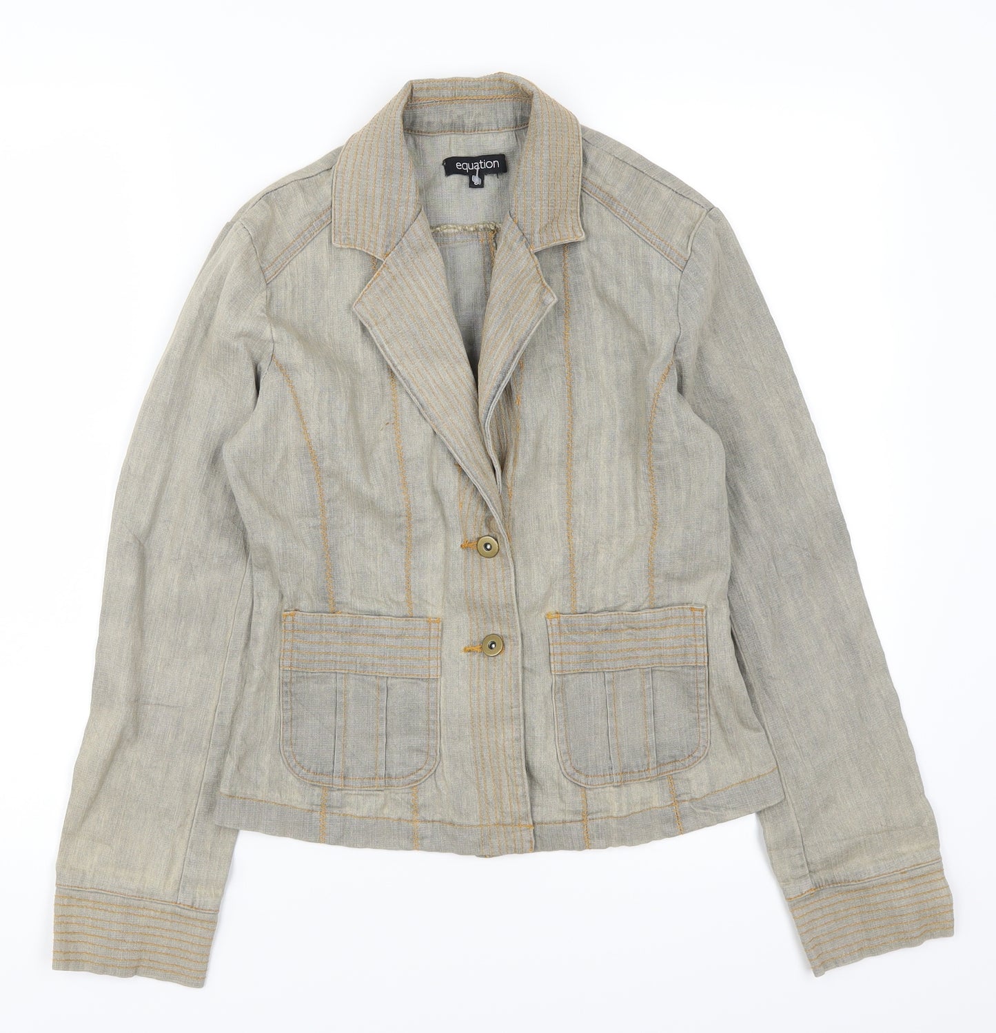 Equition Womens Grey  Denim Jacket  Size 8