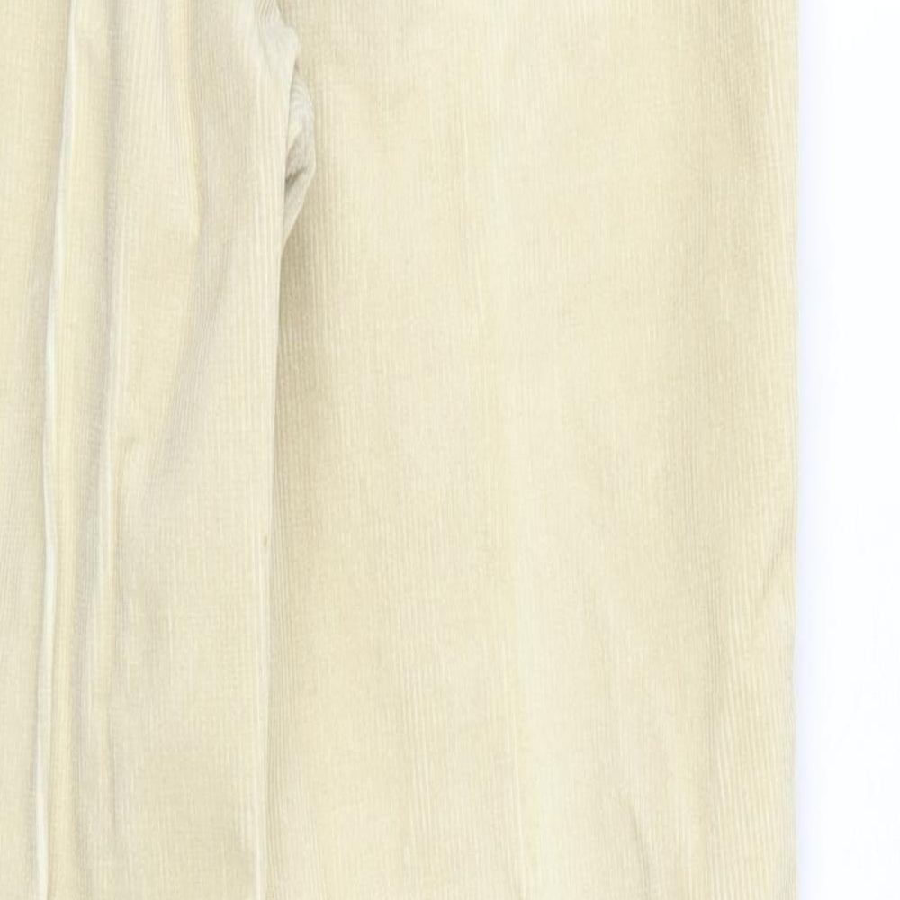 St Michael Womens Beige  Corduroy Trousers  Size 10 L28 in
