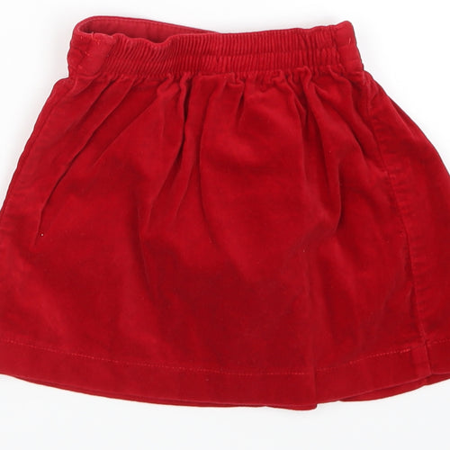 Kute Girls Red   Skater Skirt Size 18-24 Months  - Snowflake Print