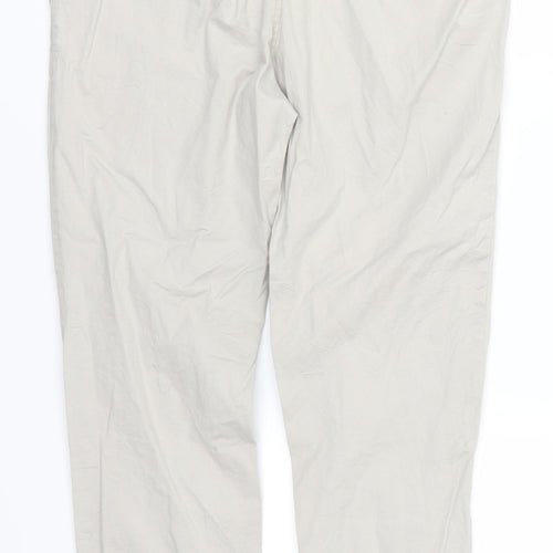 H&M Womens Beige   Chino Trousers Size 10 L31 in