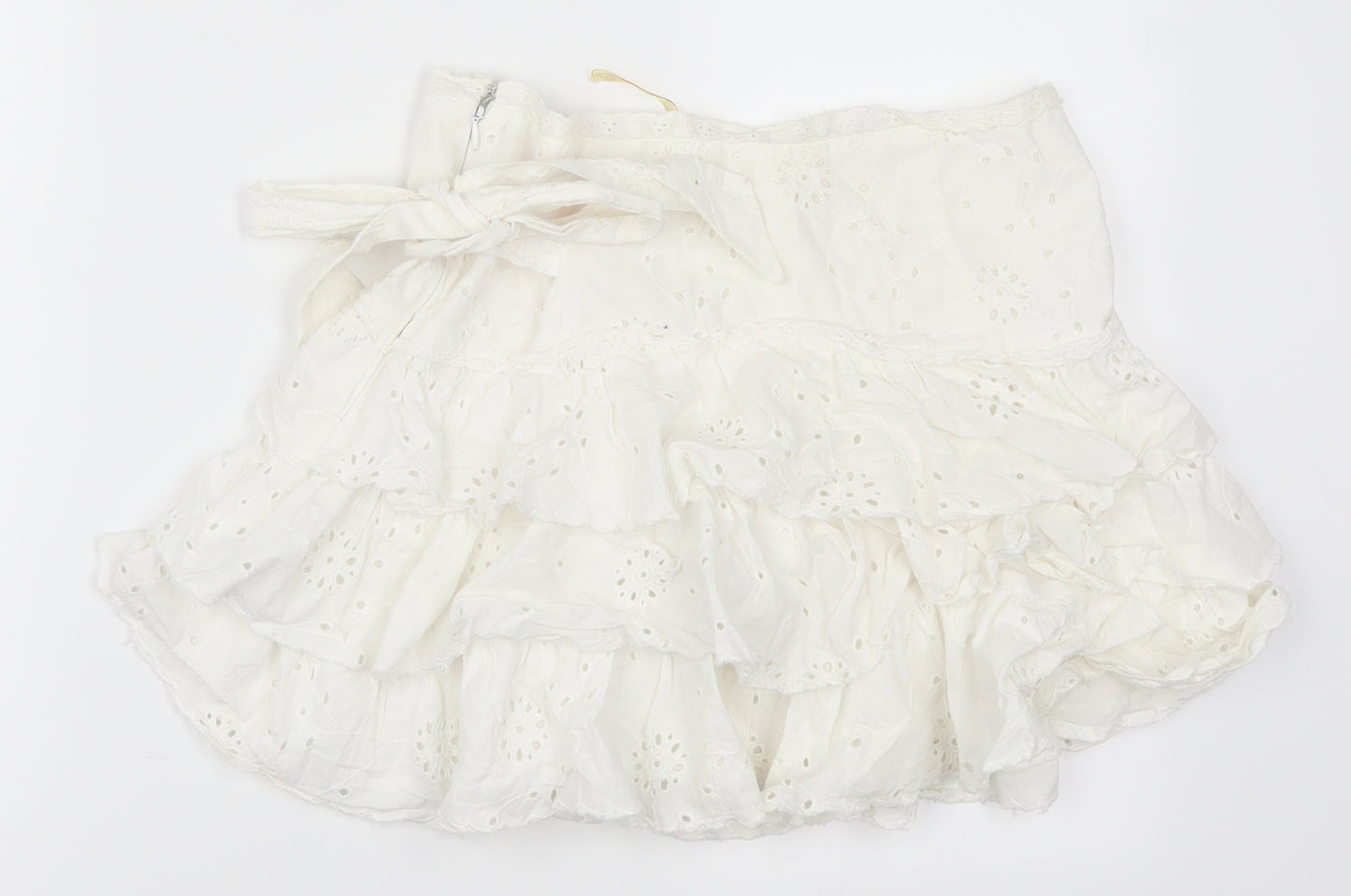 Lipsy Womens White   Mini Skirt Size 8