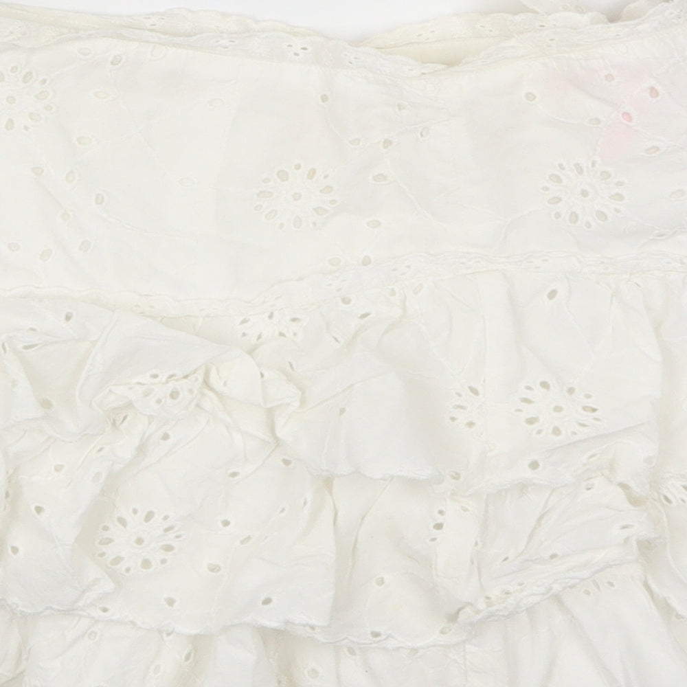 Lipsy Womens White   Mini Skirt Size 8