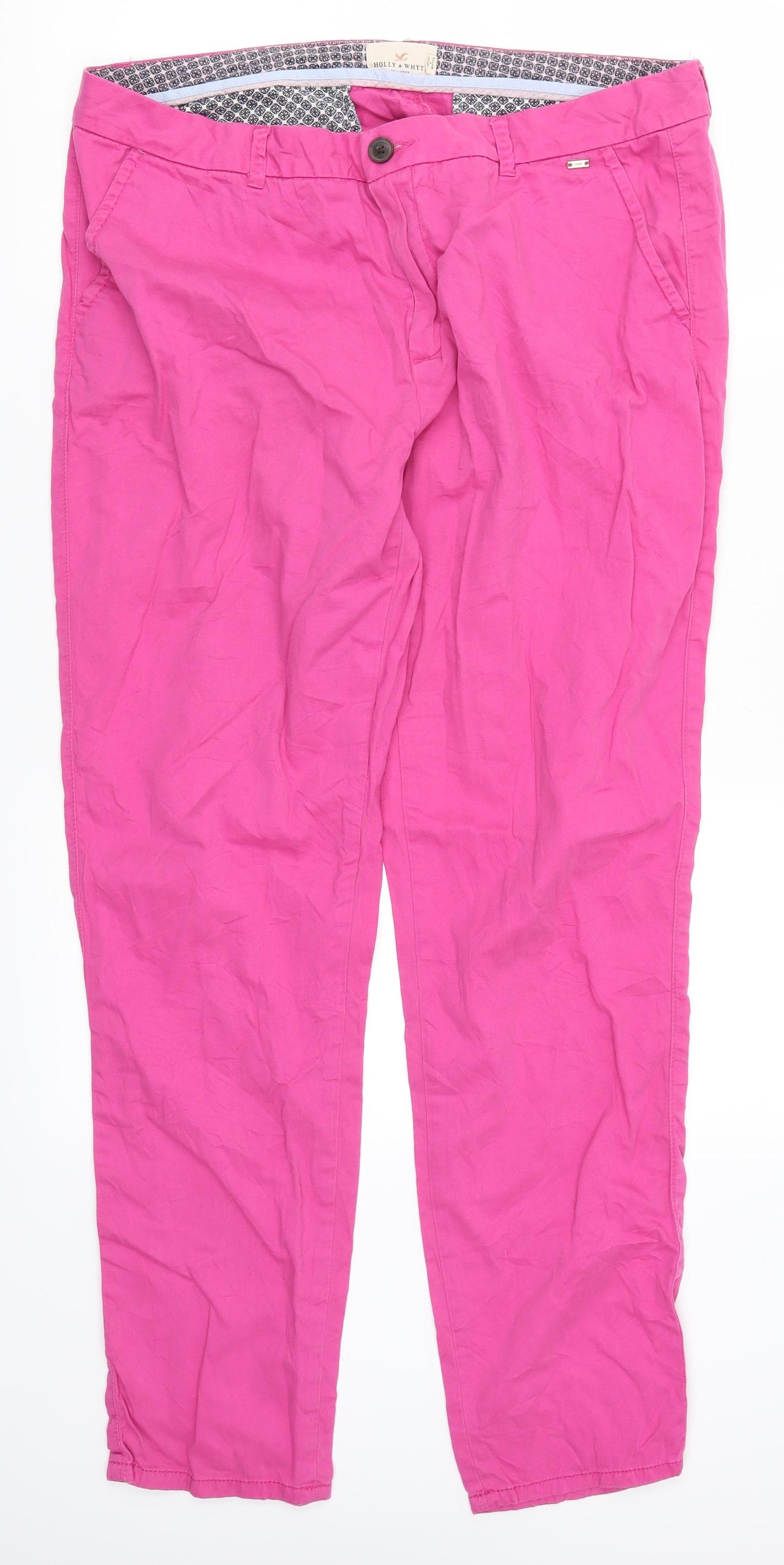 Holly & Whtte Womens Pink   Trousers  Size 18 L29 in