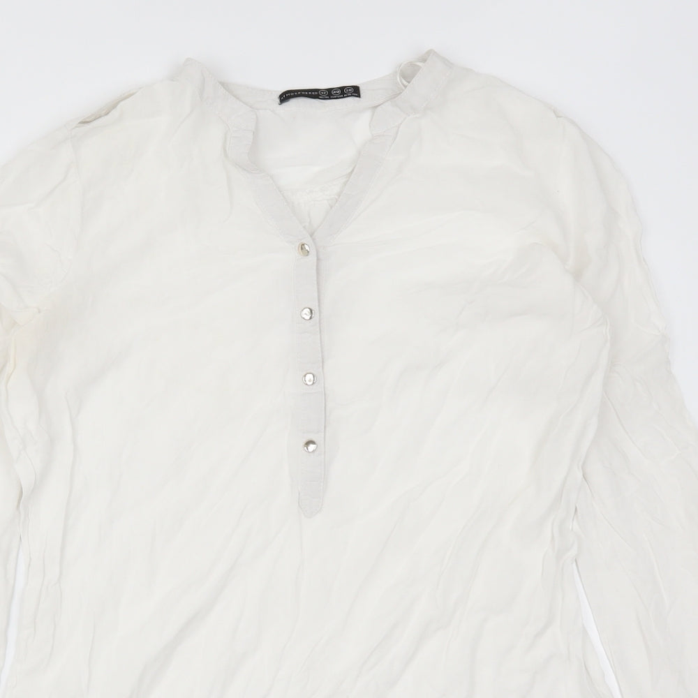 Atmosphere Womens White   Basic Blouse Size 12