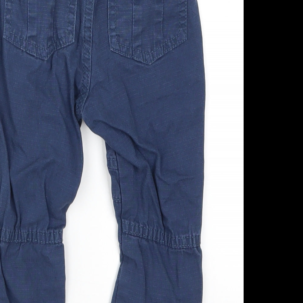 F&F Boys Blue   Cargo Trousers Size 18-24 Months