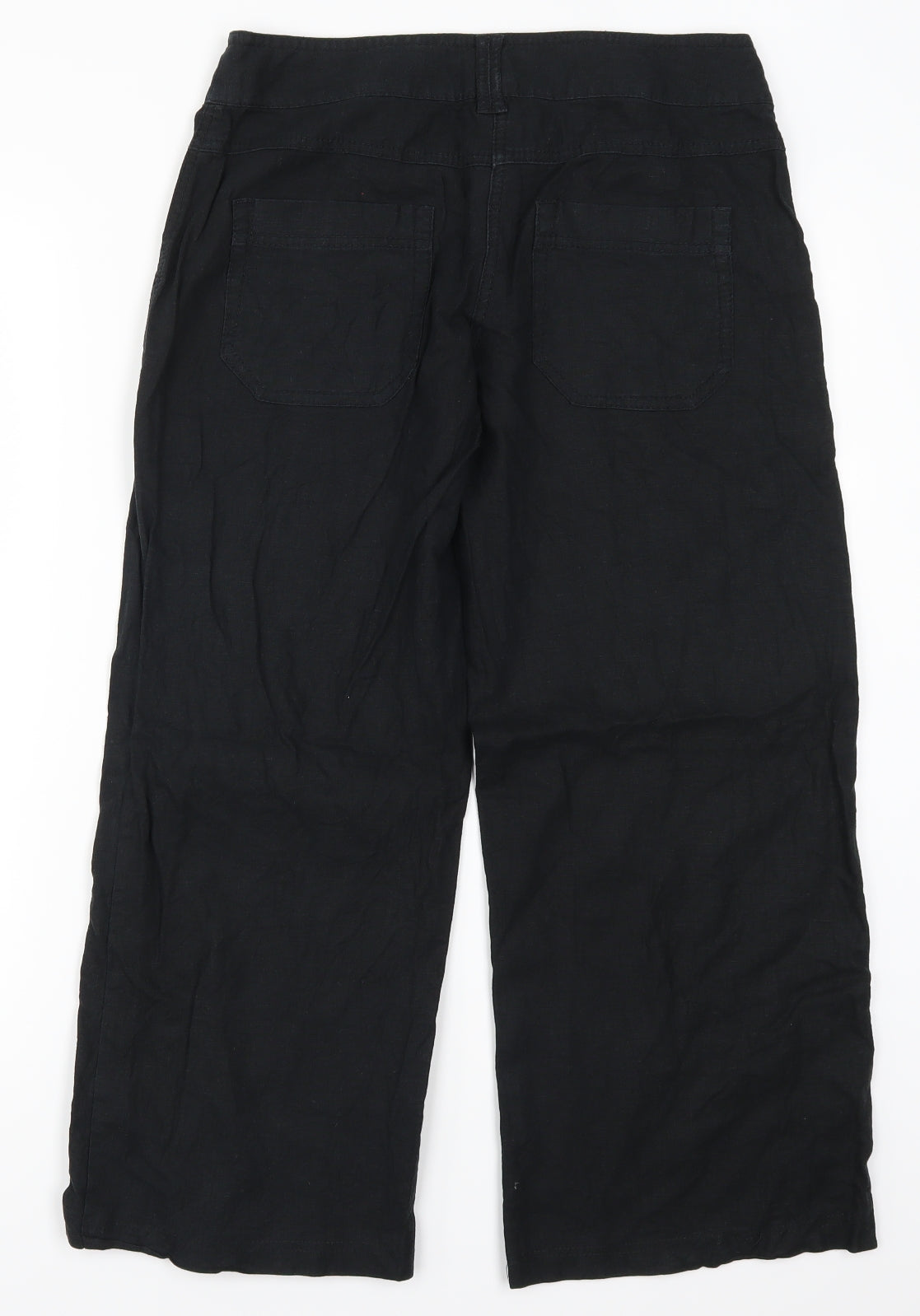 NEXT Womens Black   Trousers  Size 10 L25 in
