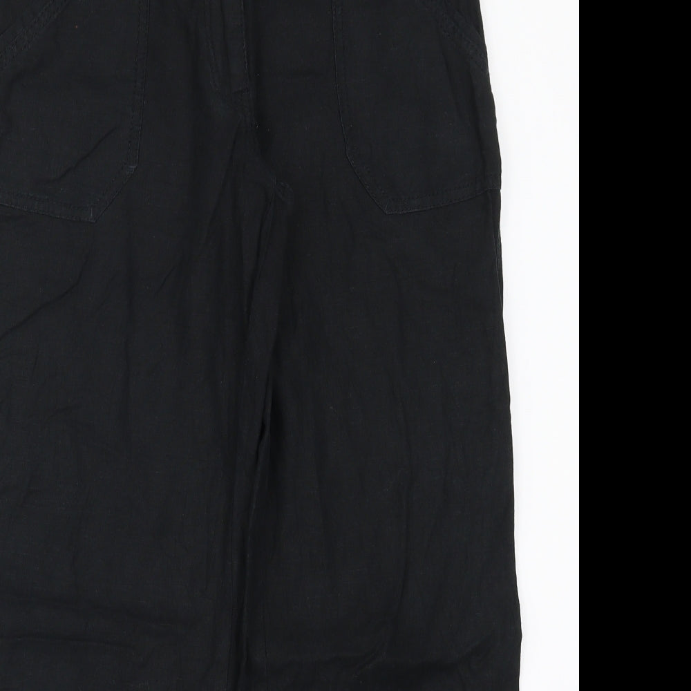 NEXT Womens Black   Trousers  Size 10 L25 in
