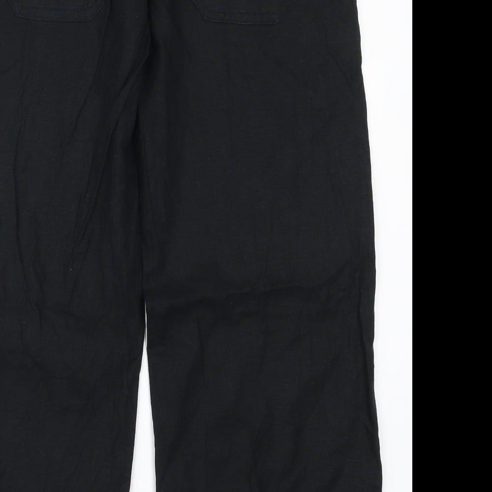 NEXT Womens Black   Trousers  Size 10 L25 in