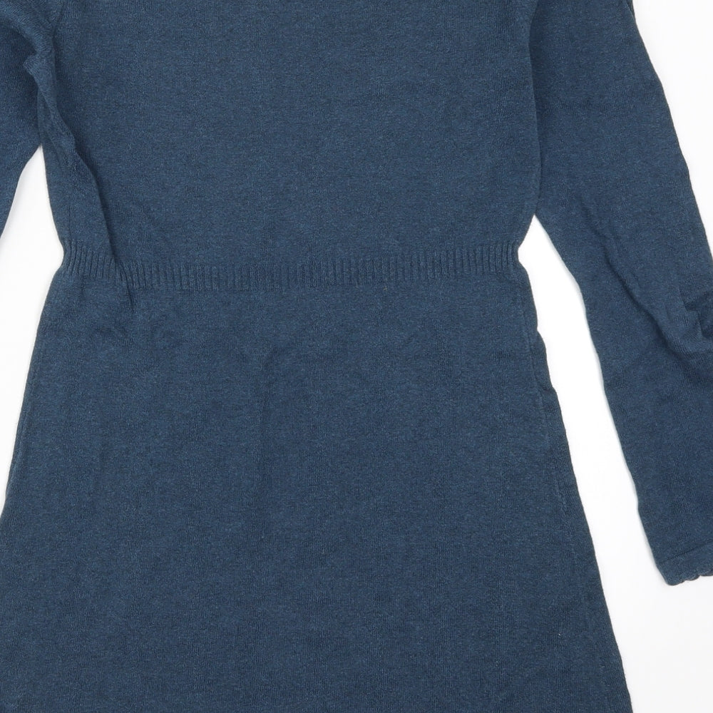 Mantaray Womens Blue   Jumper Dress  Size 8