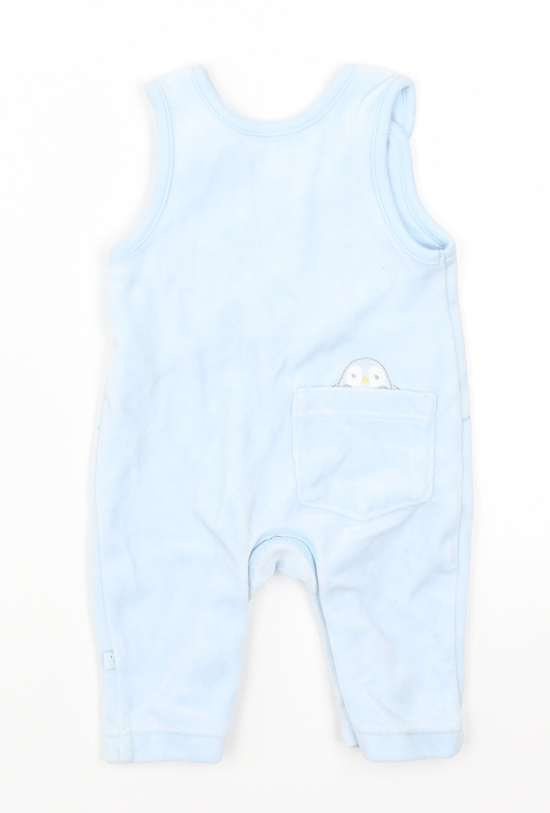 Marks and Spencer Boys Blue   Romper One-Piece Size Newborn  - Penguin Boat