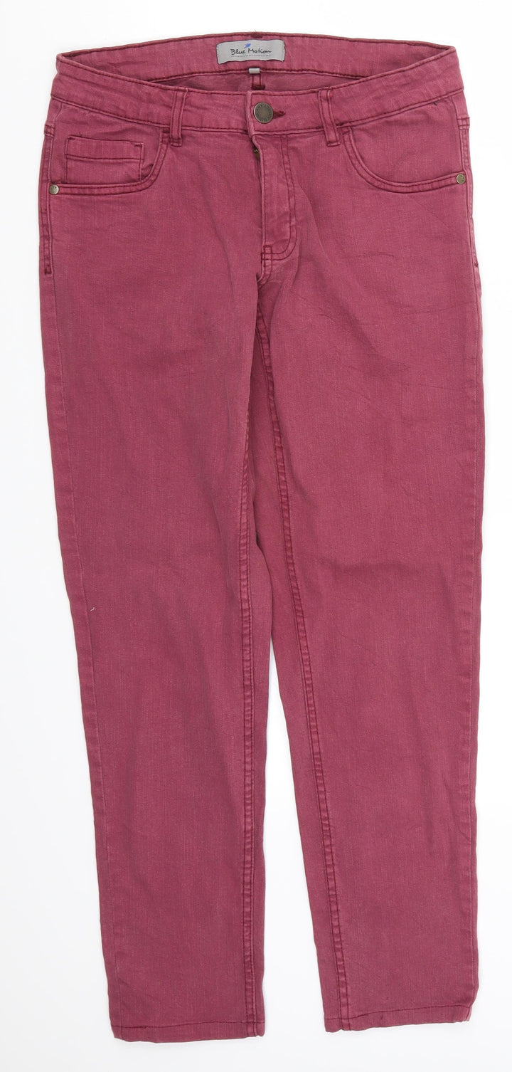 Blue Motion Womens Pink Denim Skinny Jeans Size 10 L26 in