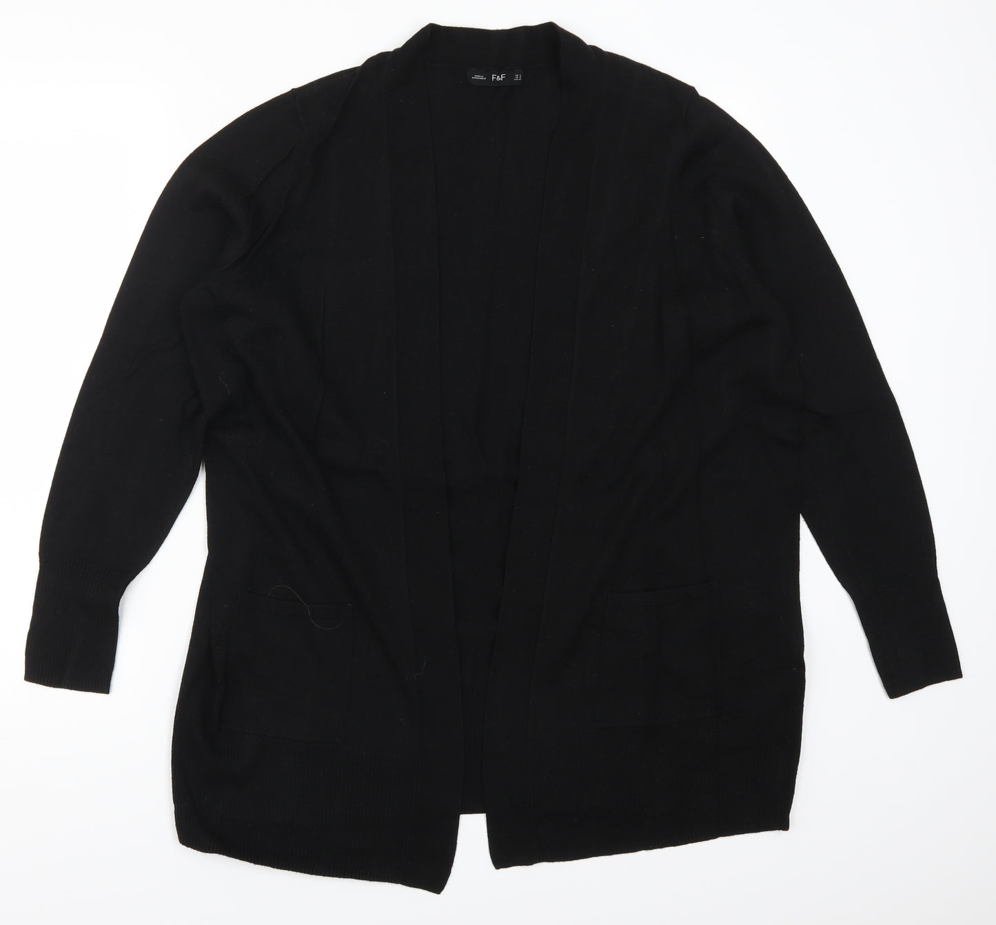 F&F Womens Black   Cardigan Jumper Size 16