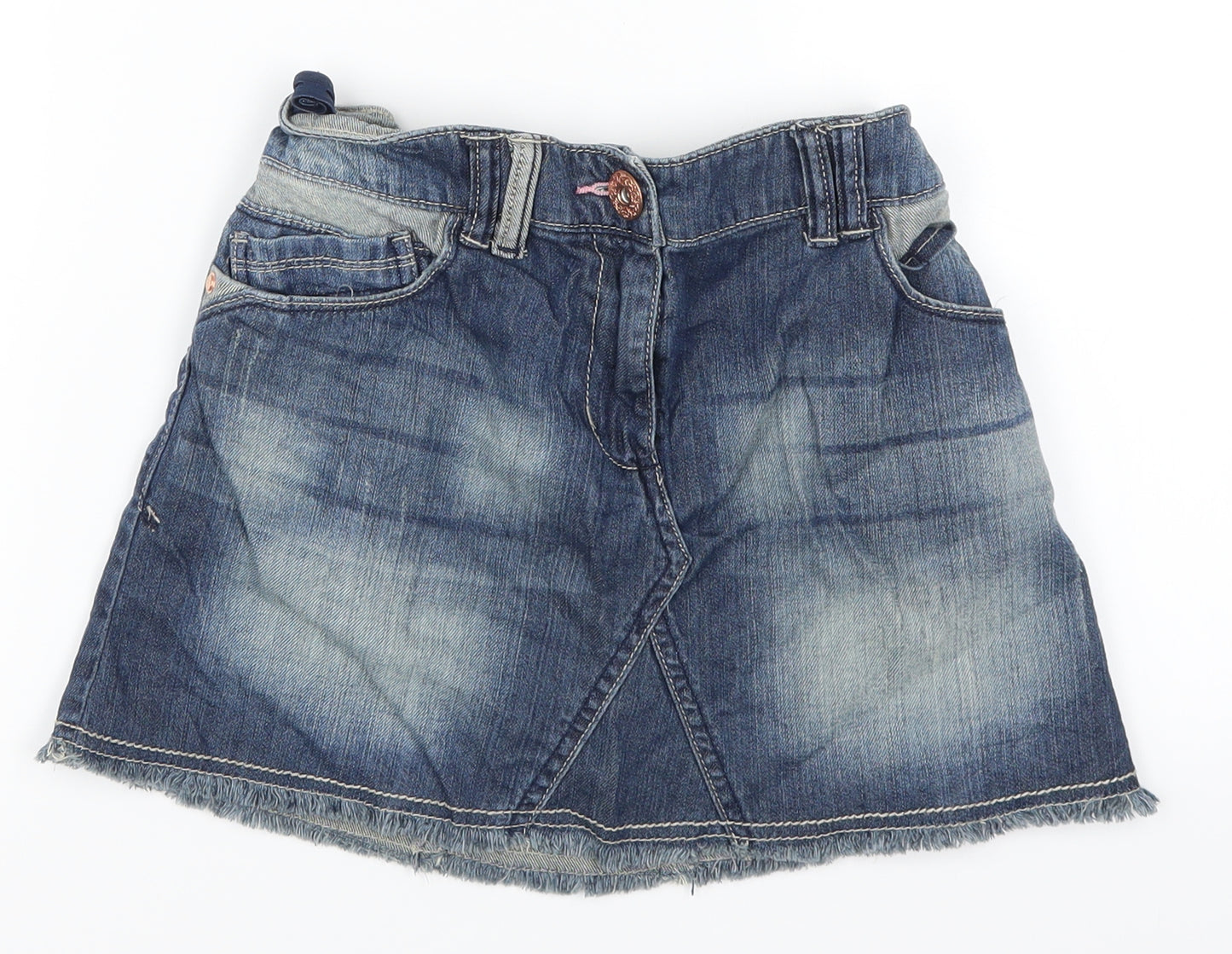 NEXT Girls Blue  Denim A-Line Skirt Size 12 Years