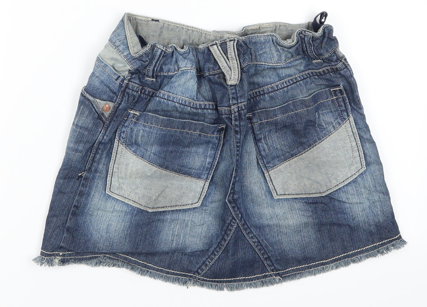 NEXT Girls Blue  Denim A-Line Skirt Size 12 Years