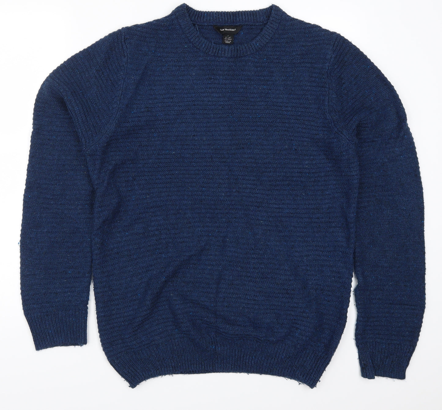 Cedar Wood State Mens Blue   Pullover Jumper Size L