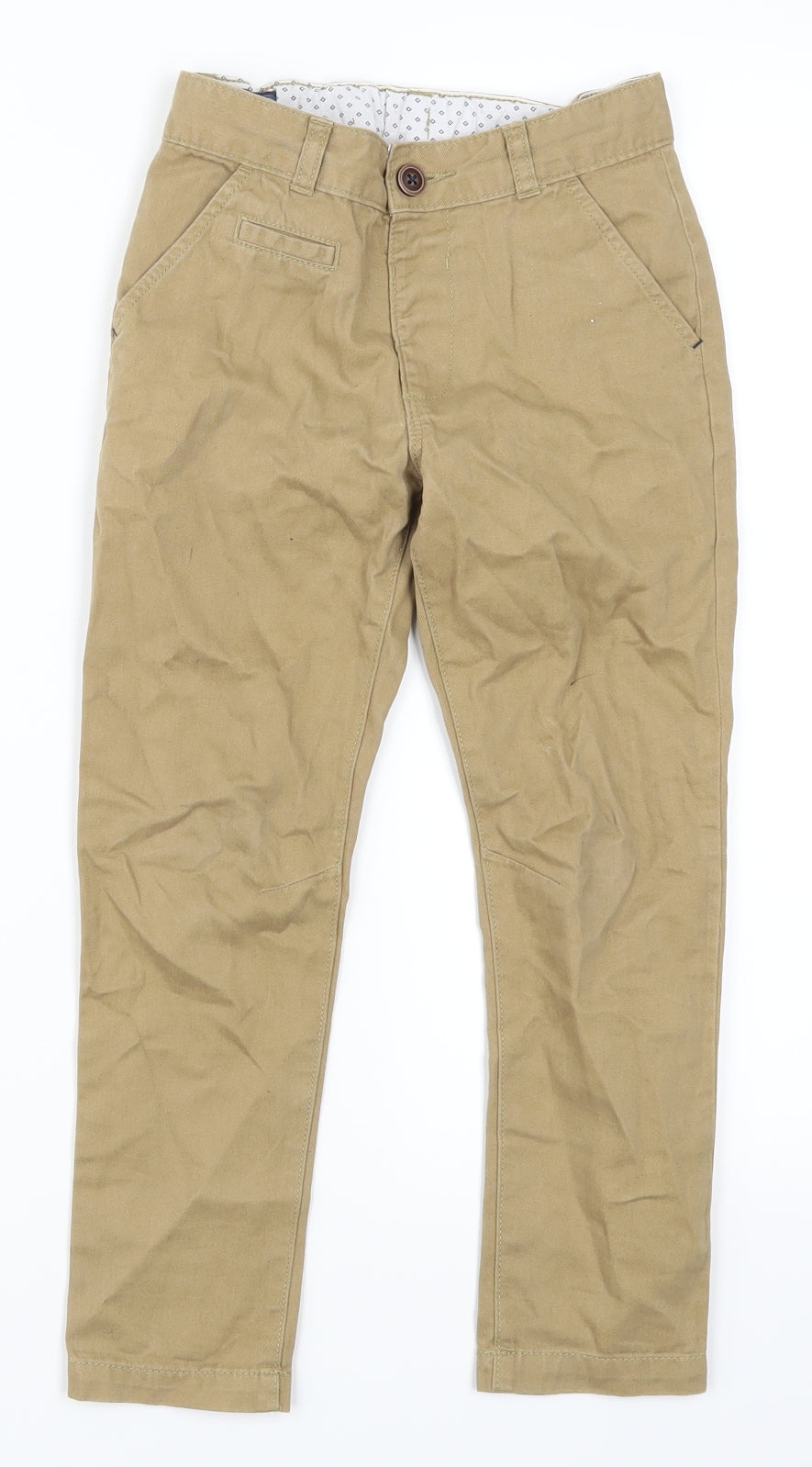 George Boys Beige   Chino Trousers Size 4-5 Years