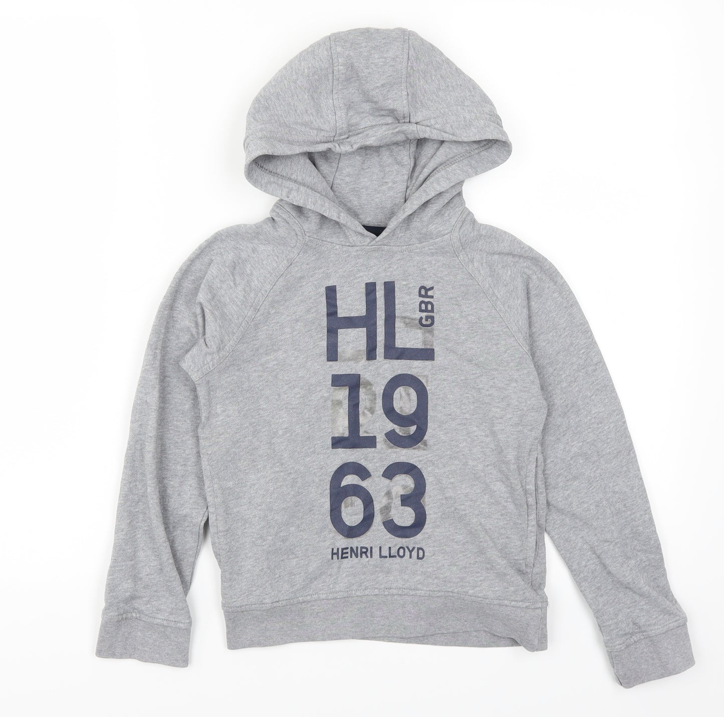 Henri Lloyd Boys Grey   Pullover Hoodie Size 6-7 Years