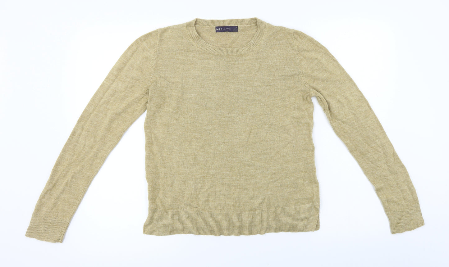 Marks and Spencer Womens Beige   Pullover Jumper Size 12